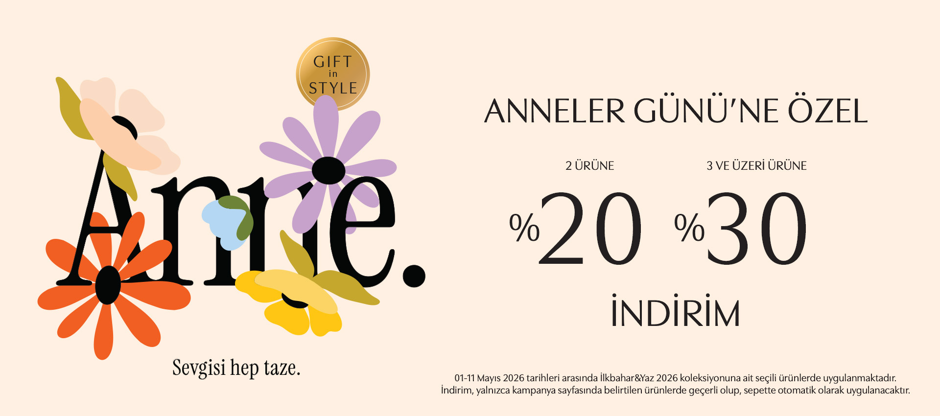 anneler günü kampanyası