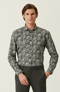 Slim Fit Haki Gömlek