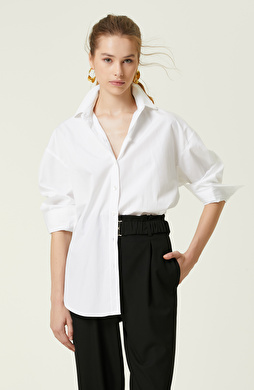 Beyaz Uzun Kollu Gömlek