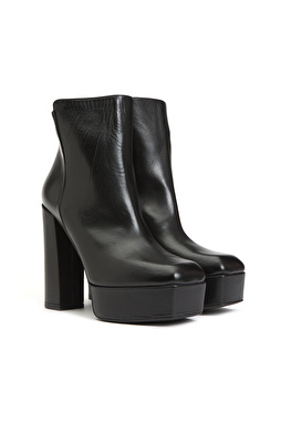 Siyah Kadın Deri Bot