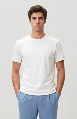 N-Tech Kırık Beyaz Basic T-shirt
