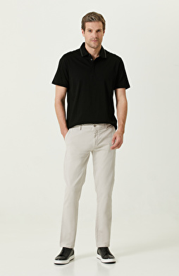 Taş Rengi Düz Paça Casual Pantolon