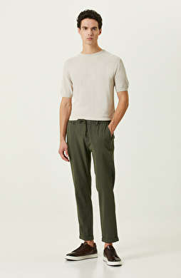 Haki Duble Paça Pantolon