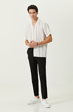 Siyah Düz Paça Pantolon