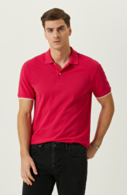 Fuşya Polo Yaka T-Shirt Fuşya Polo Yaka T-Shirt