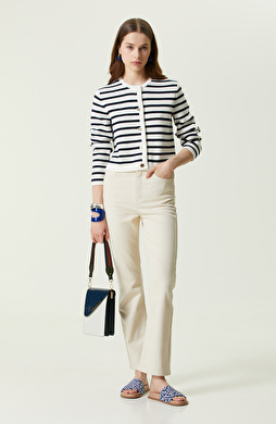 Yüksek Bel Denim Pantolon