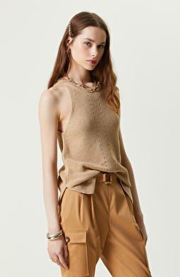 Bej Ajurlu Kolsuz Kazak