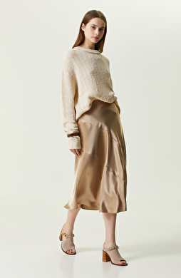 Vizon Midi Boy Saten Etek