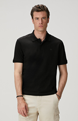 Siyah Polo Yaka T-shirt