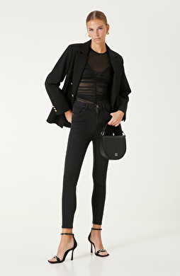 Antrasit Push-Up Denim Pantolon Antrasit Push-Up Denim Pantolon