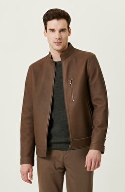 Karamel Süet Deri Mont