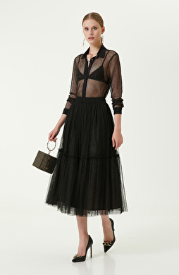 Tül Siyah Uzun Etek Tül Siyah Uzun Etek