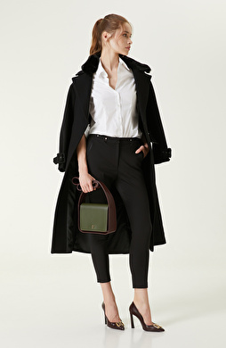 Siyah Düz Kesim Pantolon