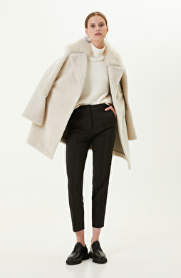 Kemersiz Düz Paça Siyah Pantolon