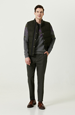 Yan Cepli Haki Pantolon