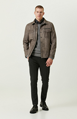 Bağcıklı Orta Bel Siyah Pantolon