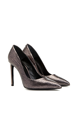 Bronz Deri Stiletto