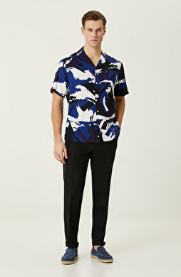 Siyah Keten Pantolon