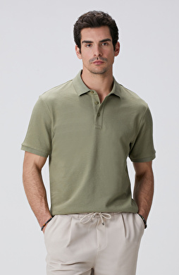Haki Polo Yaka T-shirt