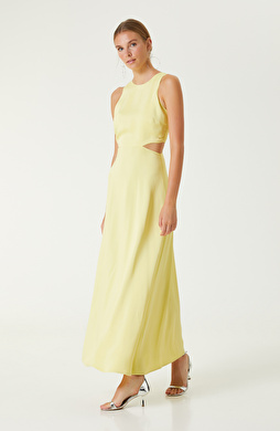 Sarı Maksi Elbise