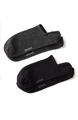 Siyah Antrasit 2li Erkek Bambu Çorap Seti Siyah Antrasit 2li Erkek Bambu Çorap Seti