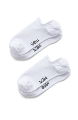 Beyaz 2li Kadın Bambu Çorap Seti