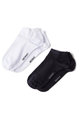 Lacivert Beyaz Bambu 2li Erkek Çorap Seti Lacivert Beyaz Bambu 2li Erkek Çorap Seti