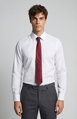 Beyaz Non-iron Gömlek