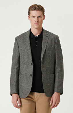 Haki Yün Karışımlı Ceket Haki Yün Karışımlı Ceket