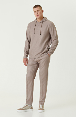 Bej Diyagonal Jogger Pantolon Bej Diyagonal Jogger Pantolon