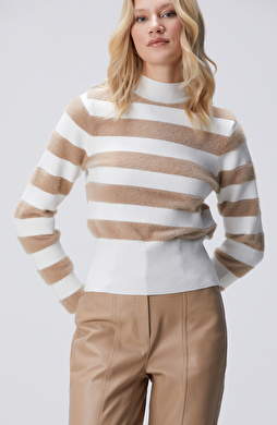 Kırık Beyaz Bej Kazak