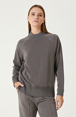 Antrasit Modal Karışımlı SweaTshirt