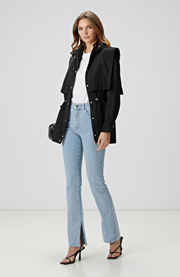 Açık Indigo Mavi Denim Pantolon