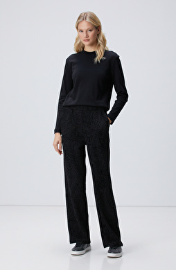 Siyah Baskılı Eşofman