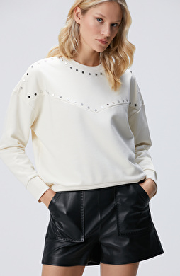 Kırık Beyaz Sweatshirt