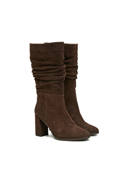 Kahverengi Kadın Süet Çizme