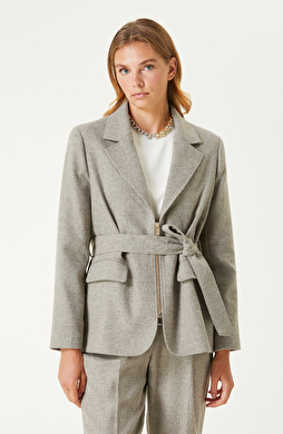 Vizon Yün Karışımlı Ceket