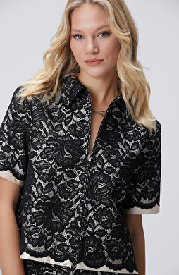 Siyah Limited Dantel Ceket Siyah Limited Dantel Ceket