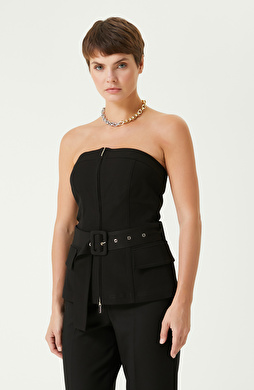 Siyah Kemerli Büstiyer Siyah Kemerli Büstiyer