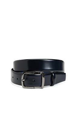 Lacivert Erkek Deri Kemer