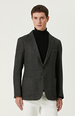Antrasit Keten Karışımlı Ceket Antrasit Keten Karışımlı Ceket