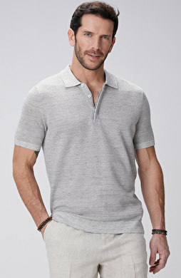 Limited Gri Keten Karışımlı Kazak