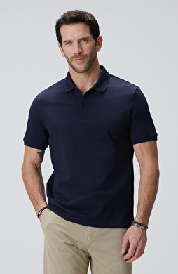 N-Tech Lacivert Polo Yaka T-shirt