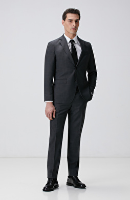 Antrasit Klasik Yün Takım Elbise