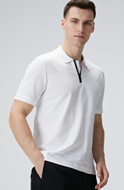 Beyaz Polo T-shirt