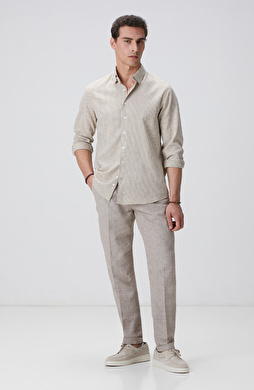 Vizon Keten Karışımlı Pantolon
