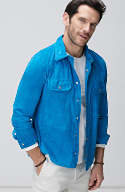 Parlement Mavi Süet Mont