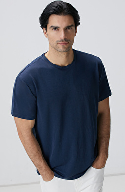 Lacivert Basic T-shirt