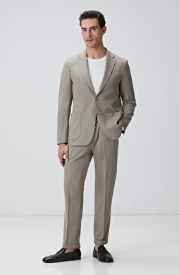 Vizon Mikro Desenli Dokuma Takım Elbise