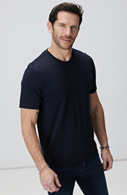 Lacivert Basic T-shirt